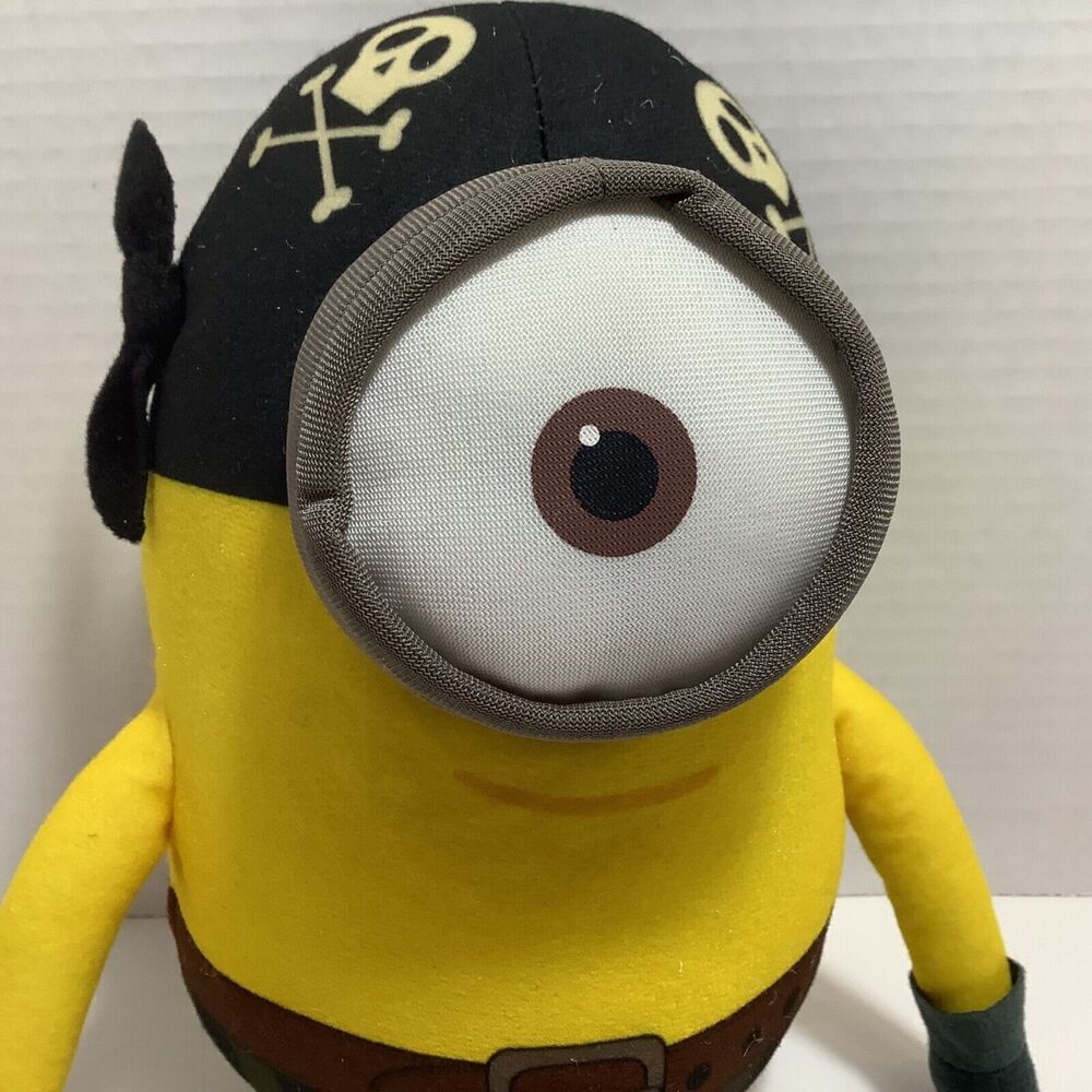 Toy Factory Pirate Despicable Me 10" Minion One Eye Minions Plush - Picture 2 of 6